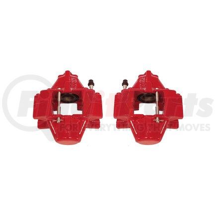 POWERSTOP BRAKES S2840 Red Powder Coated Calipers