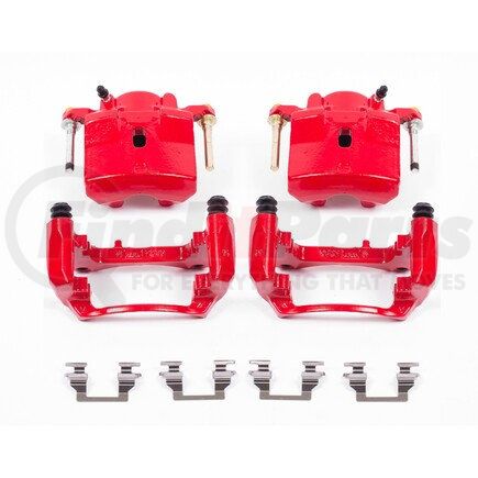 PowerStop Brakes S4910A Red Powder Coated Calipers
