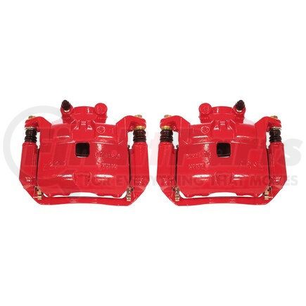 POWERSTOP BRAKES S6860 Red Powder Coated Calipers