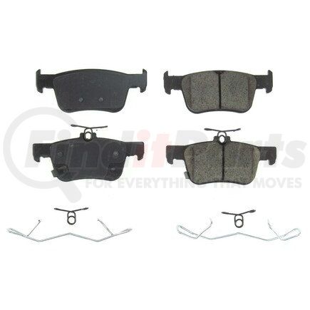 PowerStop Brakes 17-2102 Z17 EVOLUTION CERAMIC BRAKE PADS W/ HARDWARE