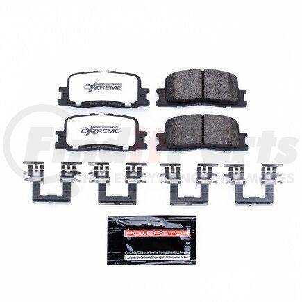 PowerStop Brakes Z36885 Z36 TRUCK & TOW CARBON-FIBER CERAMIC BRAKE PADS W/ HARDWARE