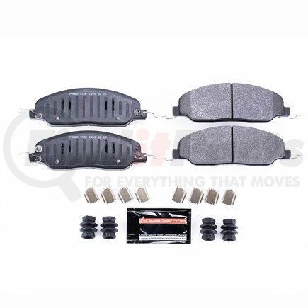 PowerStop Brakes PST1463 TRACK DAY BRAKE PADS - STAGE 1 BRAKE PAD FOR TRACK DAY ENTHUSIASTS - FOR USE W/ STREET TIRES