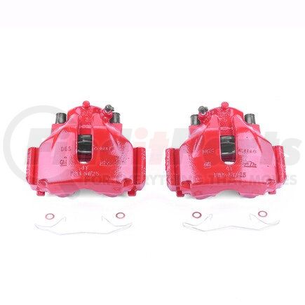 POWERSTOP BRAKES S2038 Red Powder Coated Calipers