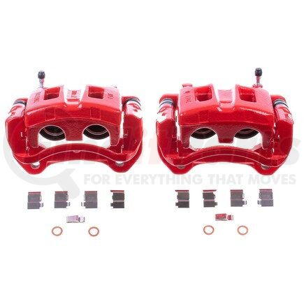 POWERSTOP BRAKES S2800 Red Powder Coated Calipers