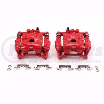 PowerStop Brakes S5304 Red Powder Coated Calipers