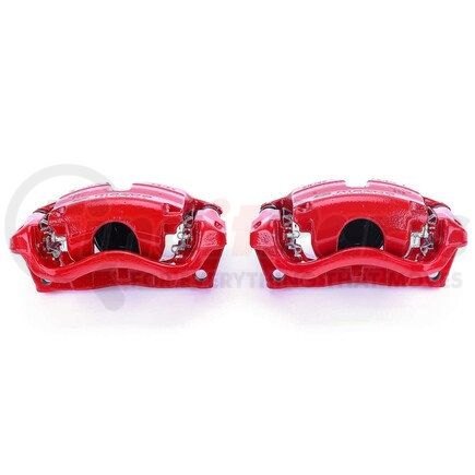 PowerStop Brakes S7158 Red Powder Coated Calipers