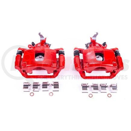 POWERSTOP BRAKES S5464 Red Powder Coated Calipers