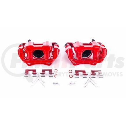 PowerStop Brakes S7142 Red Powder Coated Calipers
