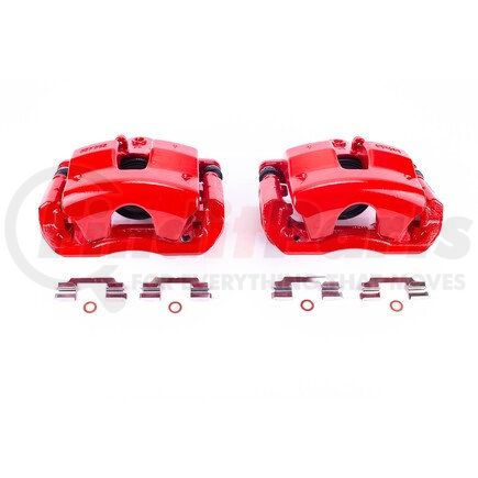PowerStop Brakes S6066 Red Powder Coated Calipers