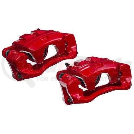 PowerStop Brakes S6376 Red Powder Coated Calipers