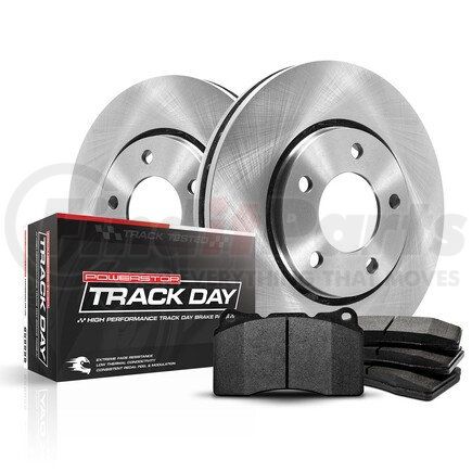 PowerStop Brakes TDBK1303 Track Day High-Performance Brake Pad and Rotor Kit