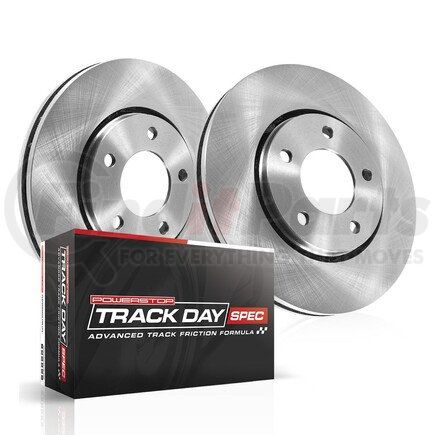 PowerStop Brakes TDSK4732 Track Day Spec High-Performance Brake Pad and Rotor Kit