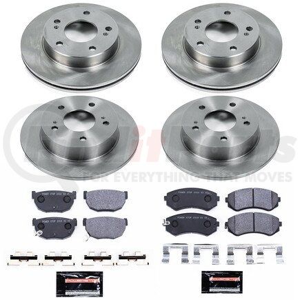 PowerStop Brakes TDSK755 Track Day Spec High-Performance Brake Pad and Rotor Kit