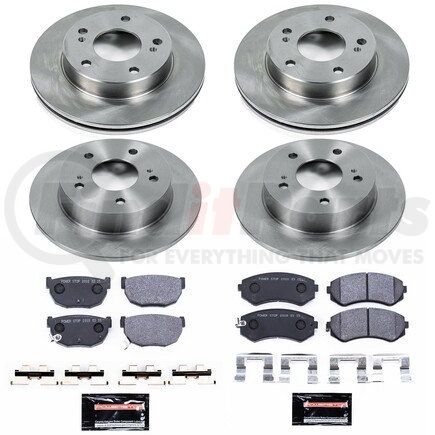 POWERSTOP BRAKES TDSK755 Track Day Spec High-Performance Brake Pad and Rotor Kit