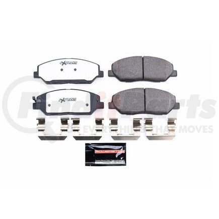 PowerStop Brakes Z261384 Z26 STREET PERFORMANCE CARBON-FIBER CERAMIC BRAKE PADS W/ HARDWARE