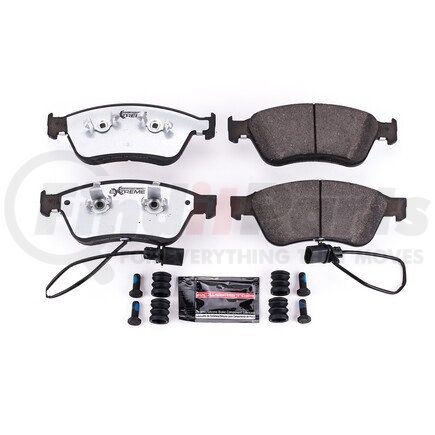 PowerStop Brakes Z261024 Z26 STREET PERFORMANCE CARBON-FIBER CERAMIC BRAKE PADS W/ HARDWARE