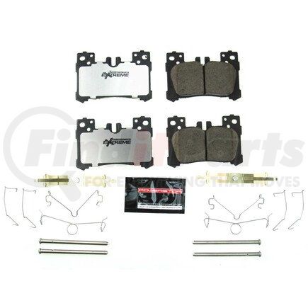 PowerStop Brakes Z262063 Z26 STREET PERFORMANCE CARBON-FIBER CERAMIC BRAKE PADS W/ HARDWARE
