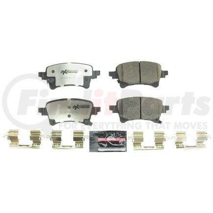 PowerStop Brakes Z362233 Z36 TRUCK & TOW CARBON-FIBER CERAMIC BRAKE PADS W/ HARDWARE