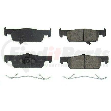 PowerStop Brakes 171955 Z17 EVOLUTION CERAMIC BRAKE PADS W/ HARDWARE