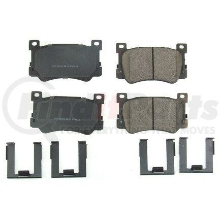 PowerStop Brakes 171975 Z17 EVOLUTION CERAMIC BRAKE PADS W/ HARDWARE