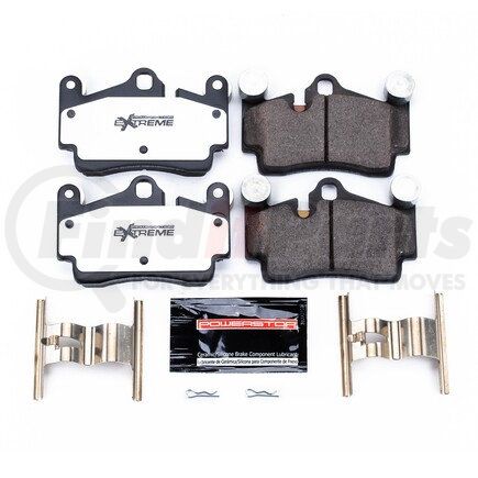 PowerStop Brakes Z26978 Z26 STREET PERFORMANCE CARBON-FIBER CERAMIC BRAKE PADS W/ HARDWARE