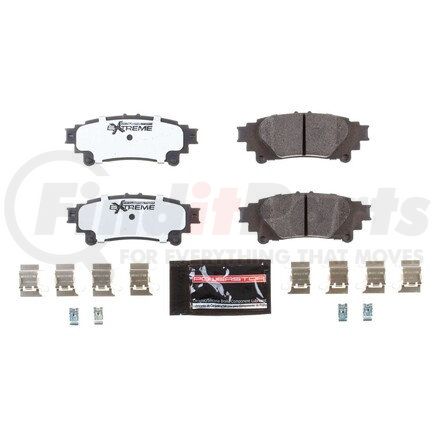PowerStop Brakes Z261391A Z26 STREET PERFORMANCE CARBON-FIBER CERAMIC BRAKE PADS W/ HARDWARE