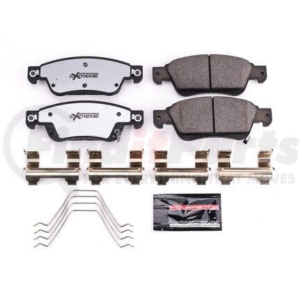 PowerStop Brakes Z261287 Z26 STREET PERFORMANCE CARBON-FIBER CERAMIC BRAKE PADS W/ HARDWARE