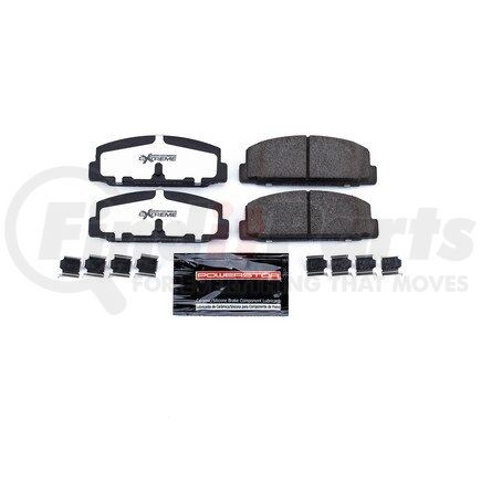 PowerStop Brakes Z26332 Z26 STREET PERFORMANCE CARBON-FIBER CERAMIC BRAKE PADS W/ HARDWARE