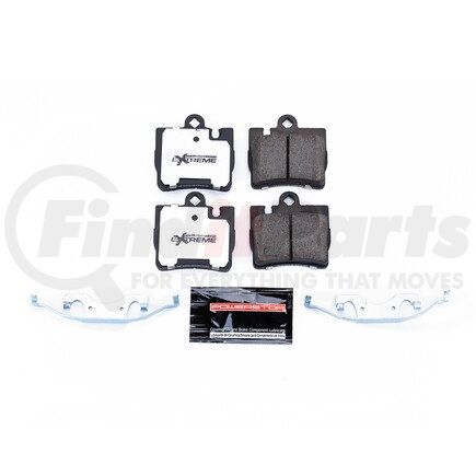 PowerStop Brakes Z26848 Z26 STREET PERFORMANCE CARBON-FIBER CERAMIC BRAKE PADS W/ HARDWARE