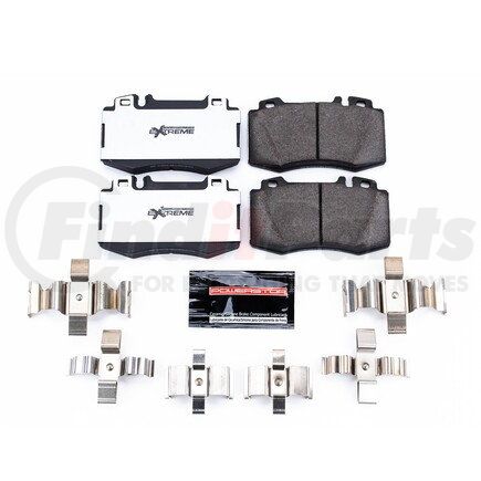 PowerStop Brakes Z26847 Z26 STREET PERFORMANCE CARBON-FIBER CERAMIC BRAKE PADS W/ HARDWARE