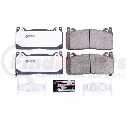 PowerStop Brakes Z261853 Z26 STREET PERFORMANCE CARBON-FIBER CERAMIC BRAKE PADS W/ HARDWARE