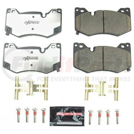 PowerStop Brakes Z268009 Z26 STREET PERFORMANCE CARBON-FIBER CERAMIC BRAKE PADS W/ HARDWARE
