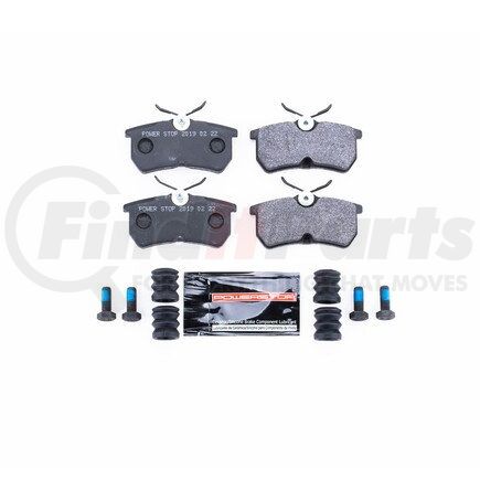 PowerStop Brakes PST886 TRACK DAY BRAKE PADS - STAGE 1 BRAKE PAD FOR TRACK DAY ENTHUSIASTS - FOR USE W/ STREET TIRES