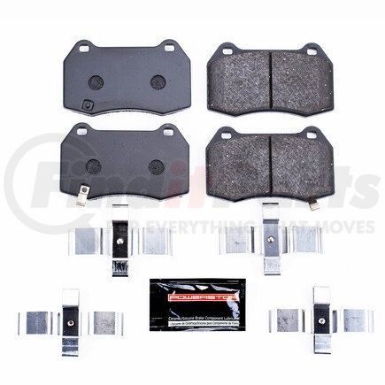 PowerStop Brakes PST960 TRACK DAY BRAKE PADS - STAGE 1 BRAKE PAD FOR TRACK DAY ENTHUSIASTS - FOR USE W/ STREET TIRES
