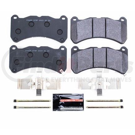 PowerStop Brakes PST1365 TRACK DAY BRAKE PADS - STAGE 1 BRAKE PAD FOR TRACK DAY ENTHUSIASTS - FOR USE W/ STREET TIRES