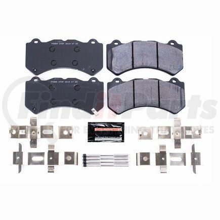 PowerStop Brakes PST1405 TRACK DAY BRAKE PADS - STAGE 1 BRAKE PAD FOR TRACK DAY ENTHUSIASTS - FOR USE W/ STREET TIRES