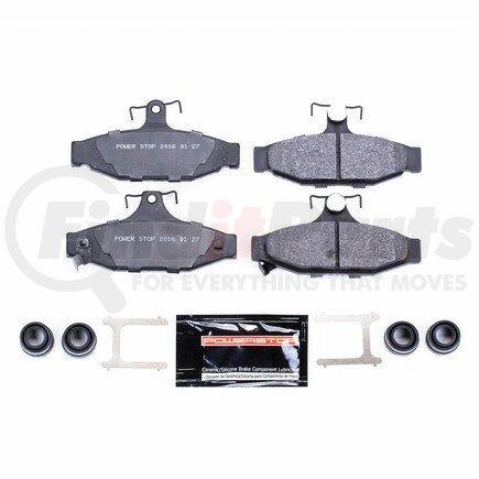 PowerStop Brakes PST413 TRACK DAY BRAKE PADS - STAGE 1 BRAKE PAD FOR TRACK DAY ENTHUSIASTS - FOR USE W/ STREET TIRES