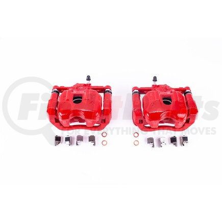 PowerStop Brakes S1812 Red Powder Coated Calipers