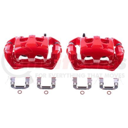 PowerStop Brakes S3310 Red Powder Coated Calipers