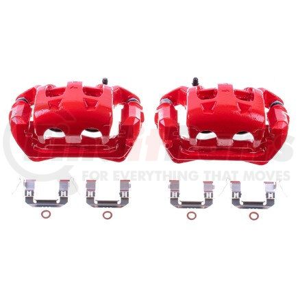 POWERSTOP BRAKES S3310 Red Powder Coated Calipers