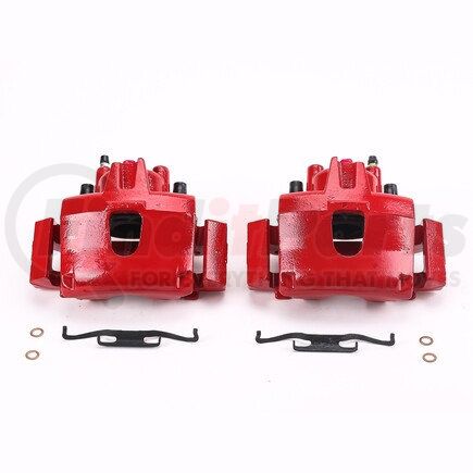 PowerStop Brakes S4776 Red Powder Coated Calipers