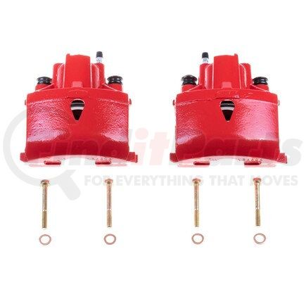 PowerStop Brakes S4768 Red Powder Coated Calipers