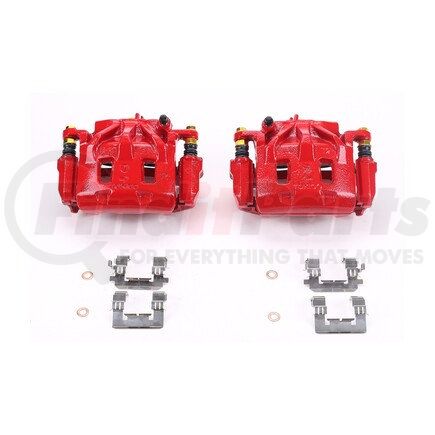 PowerStop Brakes S3348 Red Powder Coated Calipers