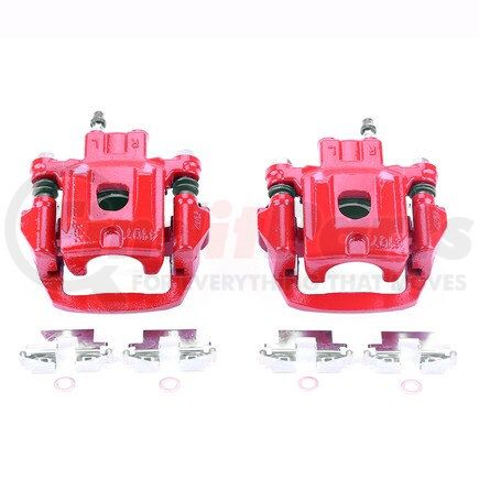 POWERSTOP BRAKES S2782 Red Powder Coated Calipers