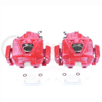 PowerStop Brakes S3360 Red Powder Coated Calipers