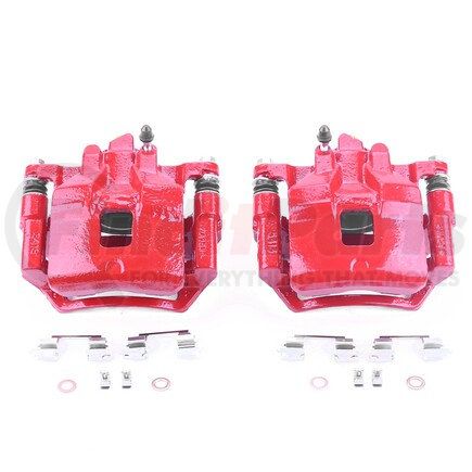 PowerStop Brakes S2048 Red Powder Coated Calipers