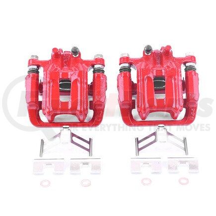 POWERSTOP BRAKES S6886 Red Powder Coated Calipers