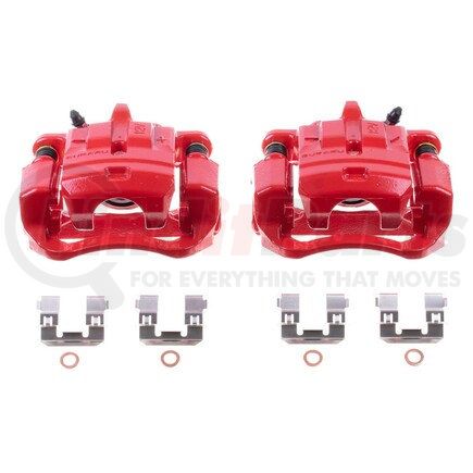 PowerStop Brakes S7092 Red Powder Coated Calipers