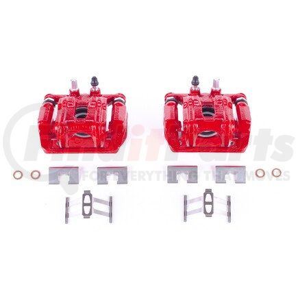 POWERSTOP BRAKES S2910 Red Powder Coated Calipers