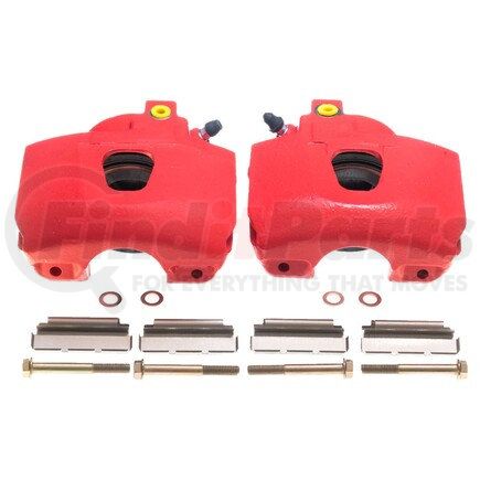 PowerStop Brakes S4390 Red Powder Coated Calipers